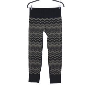 LULULEMON Ebb To Street Pant Heathered Fatigue Green Chevron Knit Women's 8